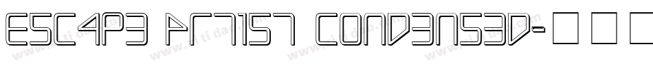 Escape Artist Condensed字体转换